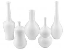 Currey 1200-0212 - Imperial White Small Vase Set