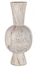 Currey 1200-0418 - Gray Marbleized Tall Vase