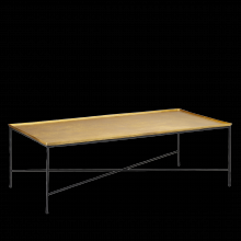 Currey 4000-0152 - Boyles Brass Cocktail Table