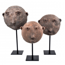 Currey 1200-0726 - Terracotta Masks Set of 3