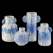 Currey 1200-0738 - Paros Blue Vase Set of 4