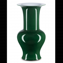 Currey 1200-0696 - Imperial Green Corolla Vase