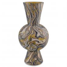 Currey 1200-0732 - Brown Marbleized Round Vase