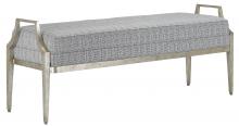 Currey 7000-1182 - Torrey Tuxedo Silver Bench
