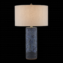 Currey 6000-0821 - Polka Dot Blue Table Lamp