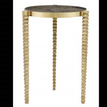 Currey 4000-0180 - Corrado Cappuccino Marble Accent Table