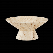 Currey 1200-0812 - Lubo Travertine Small Bowl