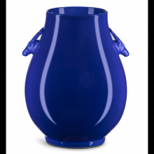 Currey 1200-0701 - Ocean Blue Deer Ears Vase