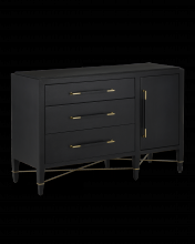 Currey 3000-0250 - Verona Black Three-Drawer Ches