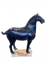 Currey 1200-0781 - Tang Dynasty Large Blue Horse